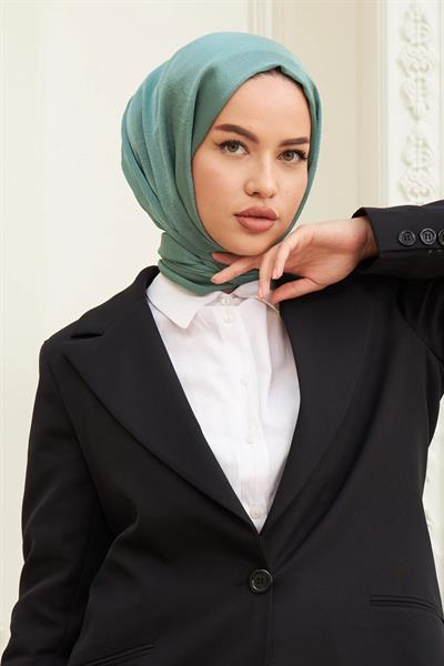 Janjan Çift Taraflı Şal Zümrüt Yeşil