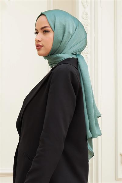 Janjan Çift Taraflı Şal Zümrüt Yeşil