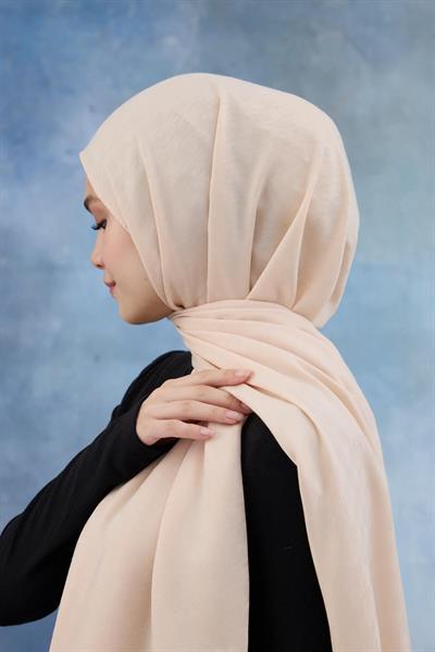 Kaz Ayağı Desen Pamuk Jakar Şal Alaçatı 8011-25