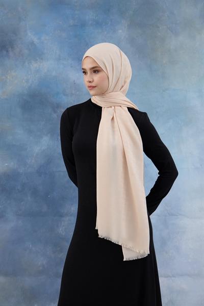 Kaz Ayağı Desen Pamuk Jakar Şal Alaçatı 8011-25