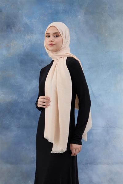 Kaz Ayağı Desen Pamuk Jakar Şal Alaçatı 8011-25