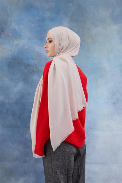 Kaz Ayağı Desen Pamuk Jakar Şal Meltem 8011-26