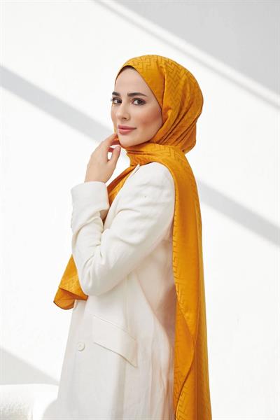 Lego Desen İpeksi Jakar Şal Taba 9004-15