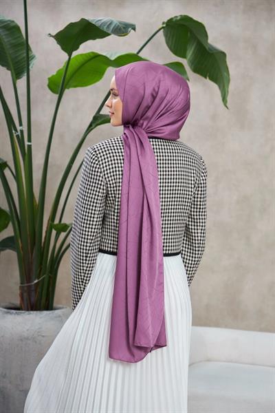 Line Leola Desen İpeksi Jakar Şal Menekşe 9009-21