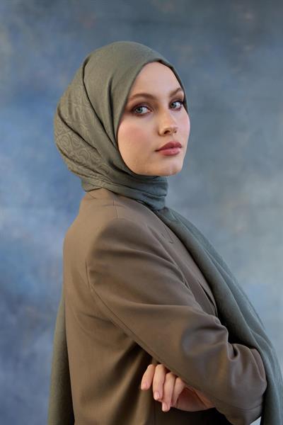 Logo Desen Pamuk Jakar Şal Yosun 8008-14