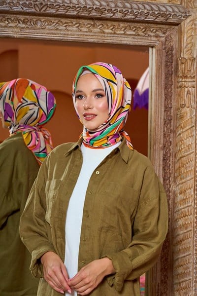 Marrakech Koleksiyon Soft Eşarp Altuni Turuncu 1199-10