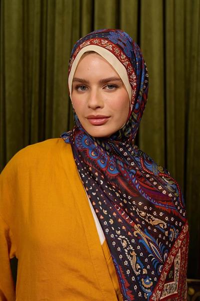 Marrakech Koleksiyon Soft Şal Acı Kahve Bordo 3047-14