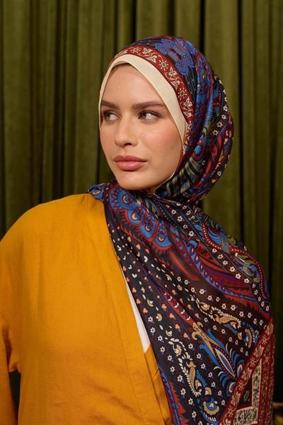 Marrakech Koleksiyon Soft Şal Acı Kahve Bordo 3047-14