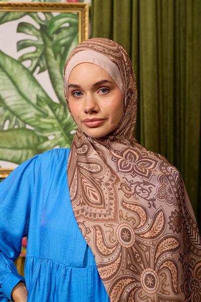 Marrakech Koleksiyon Soft Şal Açık Vizon 3048-13