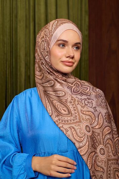 Marrakech Koleksiyon Soft Şal Açık Vizon 3048-13