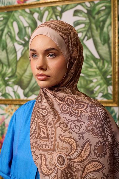 Marrakech Koleksiyon Soft Şal Açık Vizon 3048-13