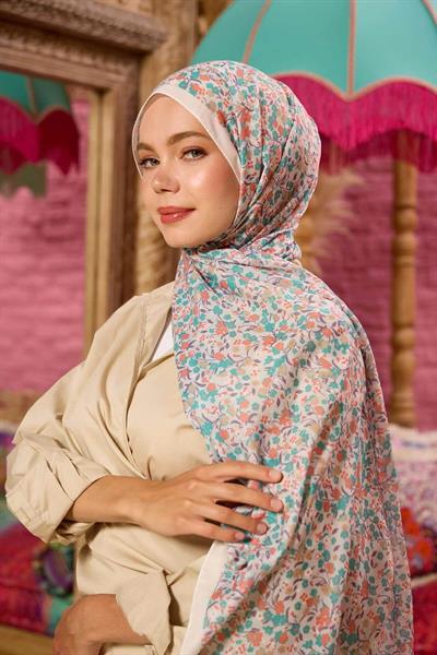 Marrakech Koleksiyon Soft Şal Kiremit Mint Yeşili 3046-18