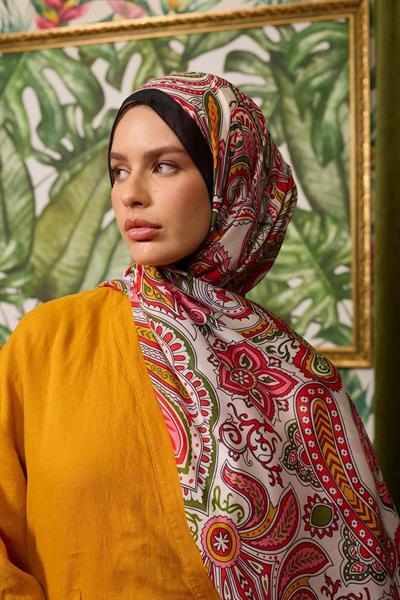 Marrakech Koleksiyon Soft Şal Kiremit Siyah 3048-09