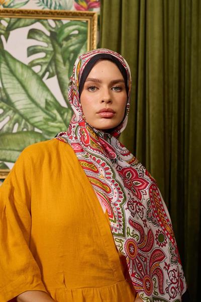 Marrakech Koleksiyon Soft Şal Kiremit Siyah 3048-09