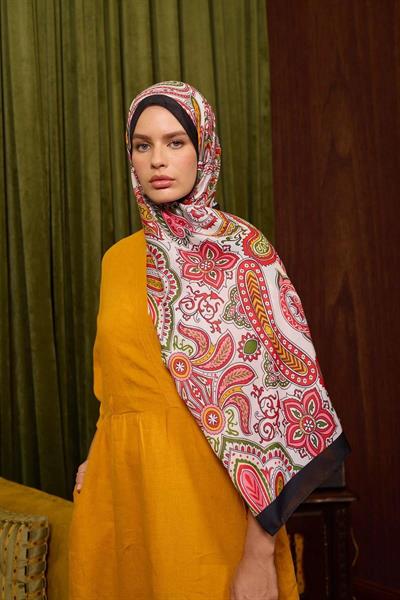 Marrakech Koleksiyon Soft Şal Kiremit Siyah 3048-09