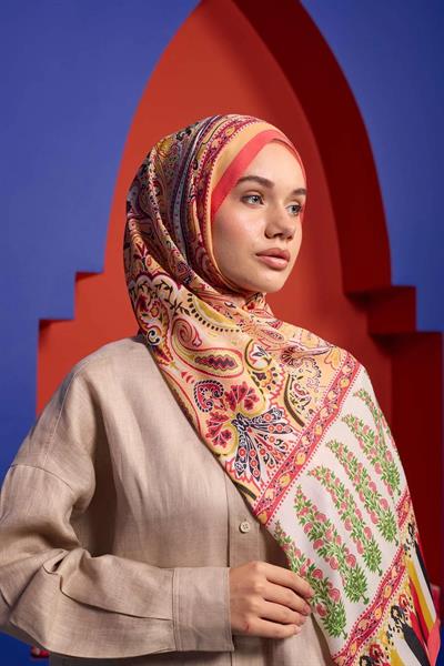 Marrakech Koleksiyon Soft Şal Pembe Şeftali 3049-01