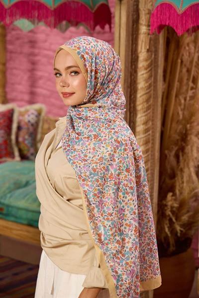 Marrakech Koleksiyon Soft Şal Pembe Turuncu 3046-24