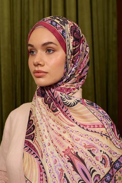 Marrakech Koleksiyon Soft Şal Şeftali Kırmızı 3047-09