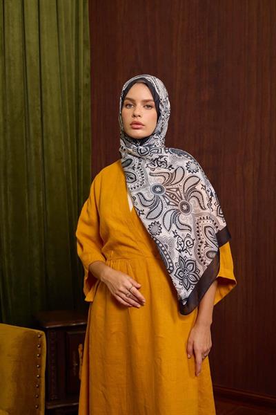 Marrakech Koleksiyon Soft Şal Siyah Soft Pembe 3048-03