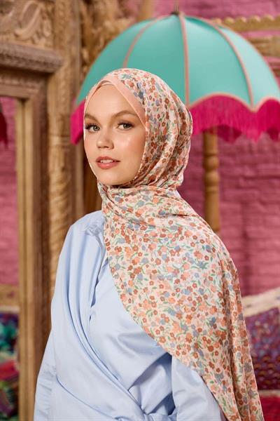 Marrakech Koleksiyon Soft Şal Somon Gri 3046-19