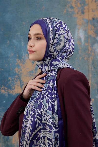 Mor Hint Vual Şal -  5004-03