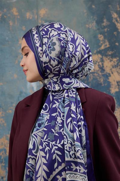 Mor Hint Vual Şal -  5004-03