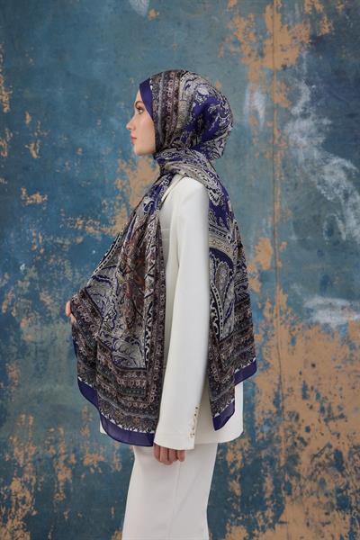 Mor Hint Vual Şal -  5007-13