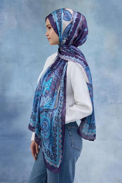 Mor Hint Vual Şal - 5006-08