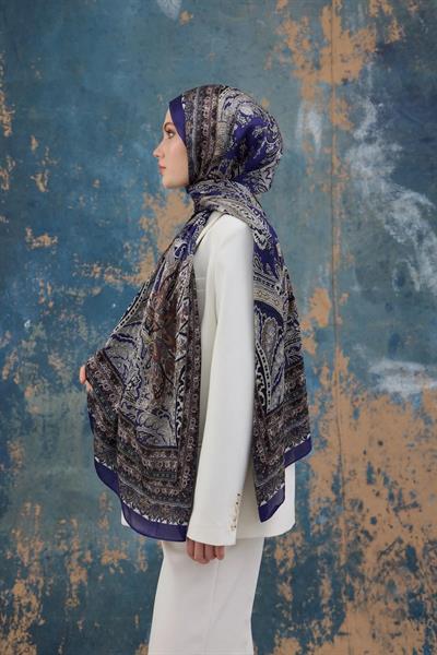 Mor Hint Vual Şal - 5007-13