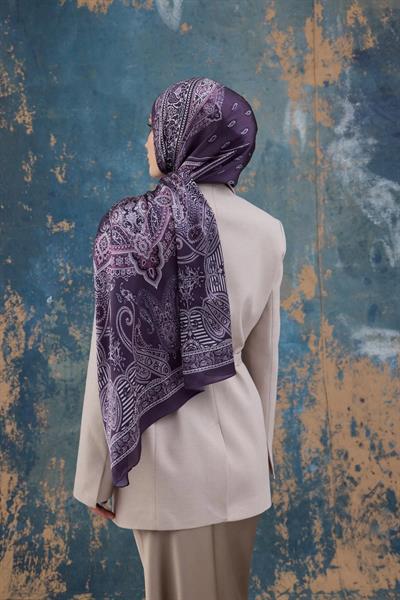 Mor Hint Vual Şal - 5008-02
