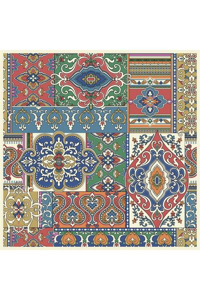 Mozaik Saman Sarısı  Pamuk Viskon Eşarp