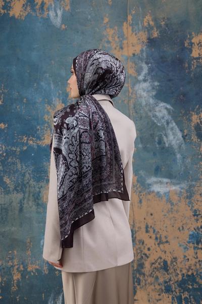 Mürdüm Hint Vual Şal - 5007-14