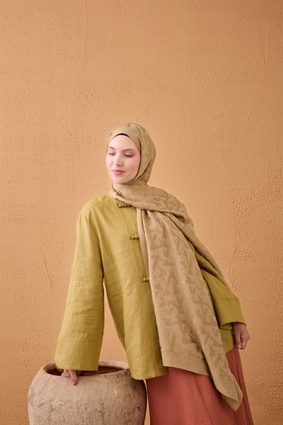 Naia Pamuk Şal Elio Camel