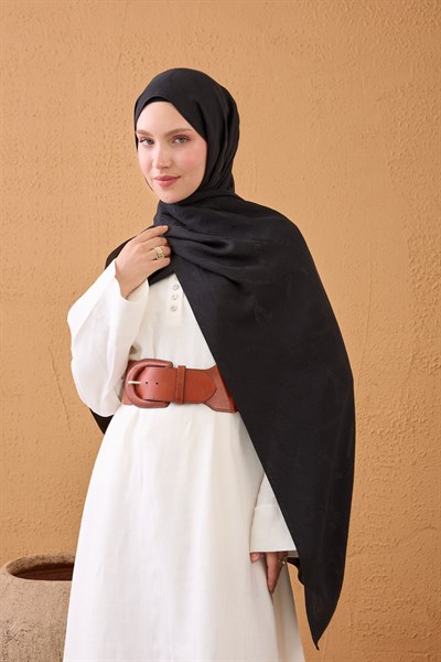 Naia Pamuk Şal Halat Siyah