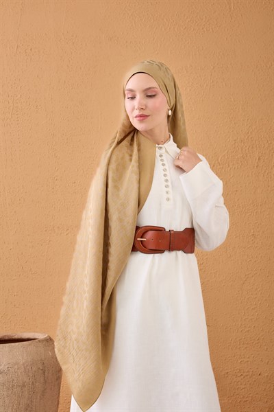 Naia Pamuk Şal Lune Camel