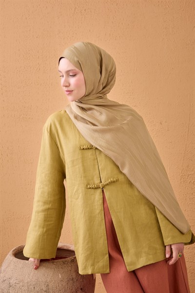 Naia Pamuk Şal Lyra Camel