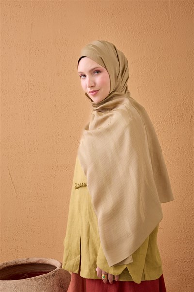 Naia Pamuk Şal Lyra Camel