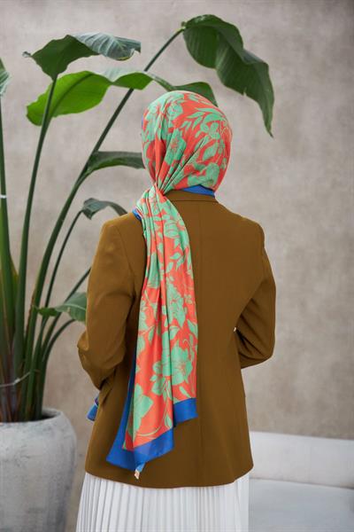 Nature Fulya Soft Şal Kiremit Yeşil 3041-09