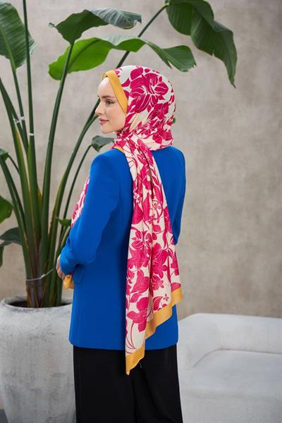 Nature Fulya Soft Şal Kırmızı Menekşe 3041-14