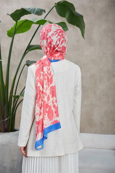 Nature Fulya Soft Şal Pembe Mavi 3041-02