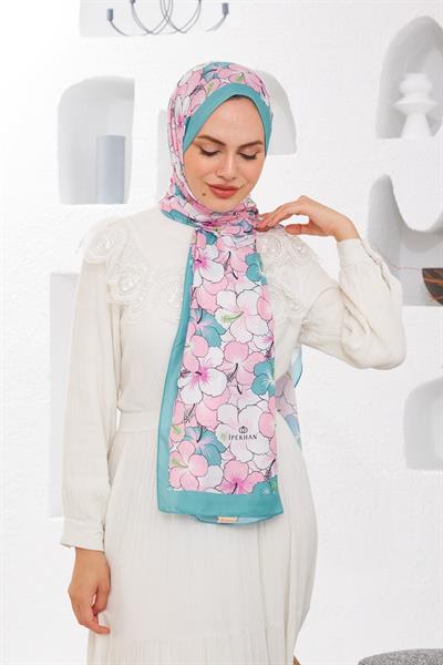 Nature Gardenya Soft Şal Su Yeşili 3034-15