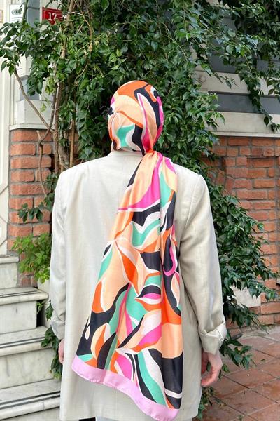 Nature Lilyum Soft Şal Bej Mor 3036-14