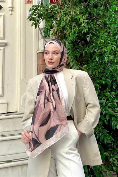 Nature Lilyum Soft Şal Fuşya Siyah 3036-12