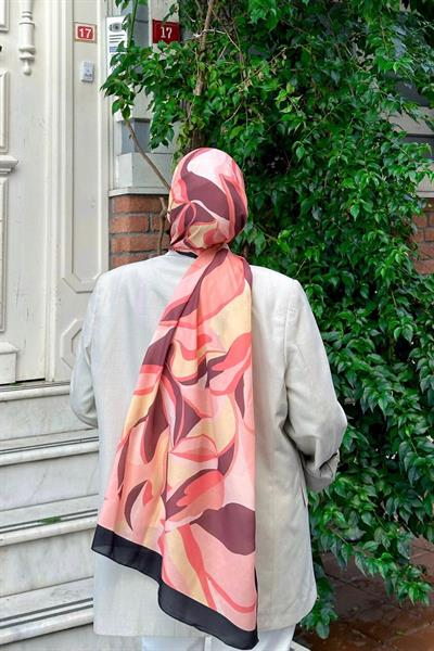 Nature Lilyum Soft Şal Siyah Pembe 3036-03