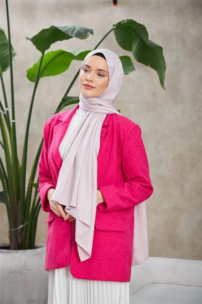 Novvela Desen İpeksi Jakar Şal Gümüş 9008-02