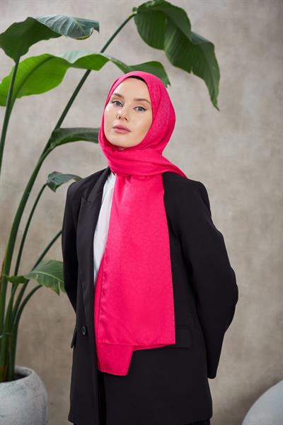 Novvela Desen İpeksi Jakar Şal Pembe 9008-01