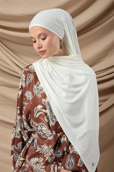 Premium Penye Şal 65002-05 Krem