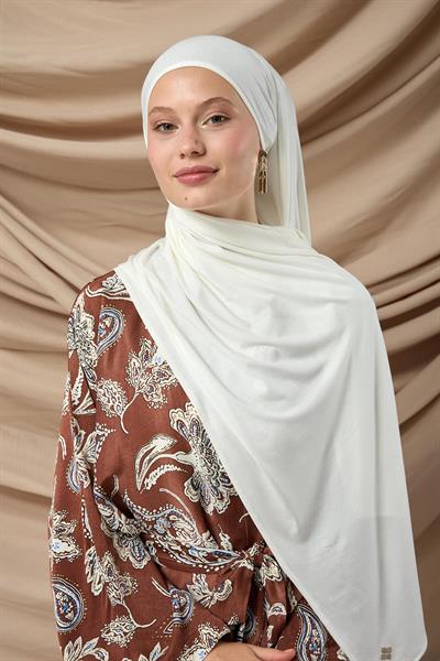 Premium Penye Şal 65002-05 Krem