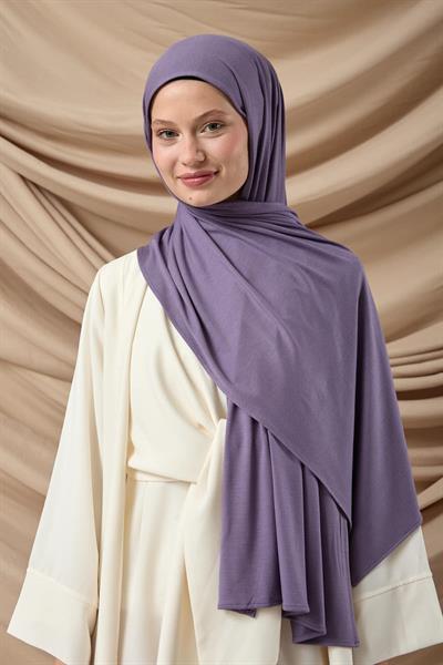 Premium Penye Şal 65002-18 Mürdüm