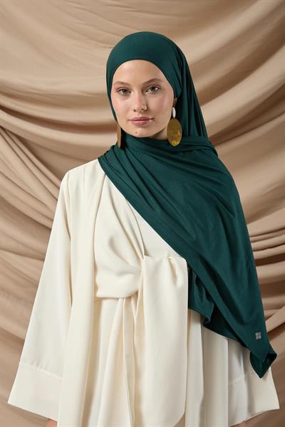 Premium Penye Şal 65002-21 Zümrüt